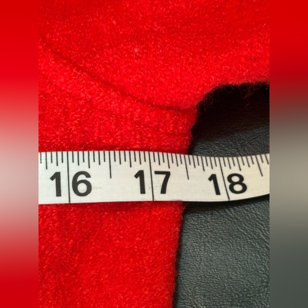 Tahari Wool Blend Red asymmetrical Jacket Womens size XS. NWT - Picture 10 of 12